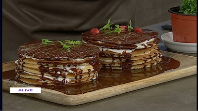 Strawberry pancake