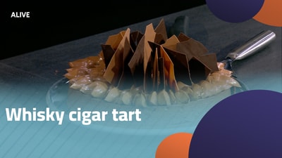 Whisky cigar tart