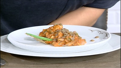 Chicken with lentils