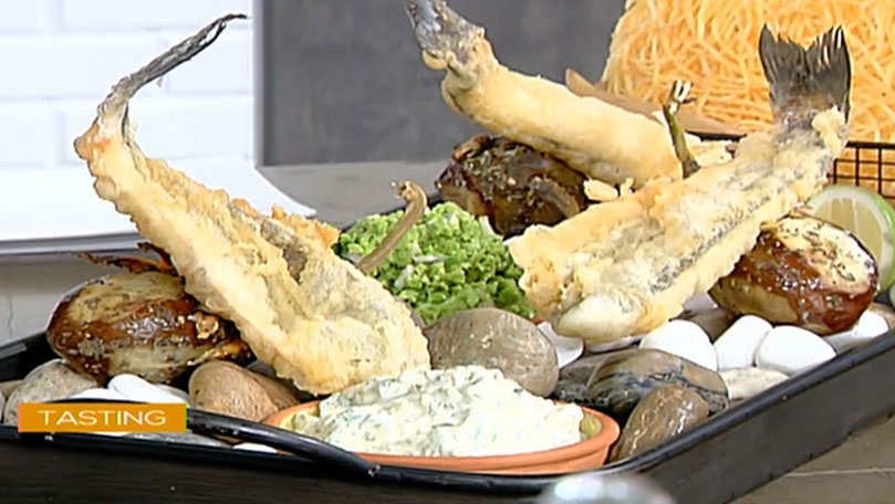 سمك مع الشيبس