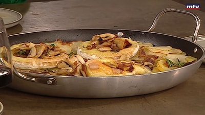 Cheese with boulangerie potatoes