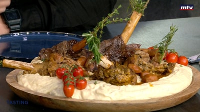 Lamb shanks with potatoes