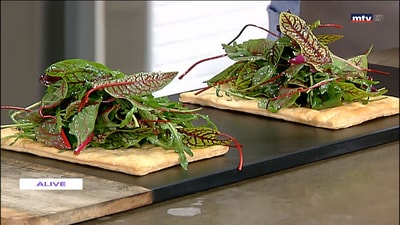Goat cheese in Puff pastry dough