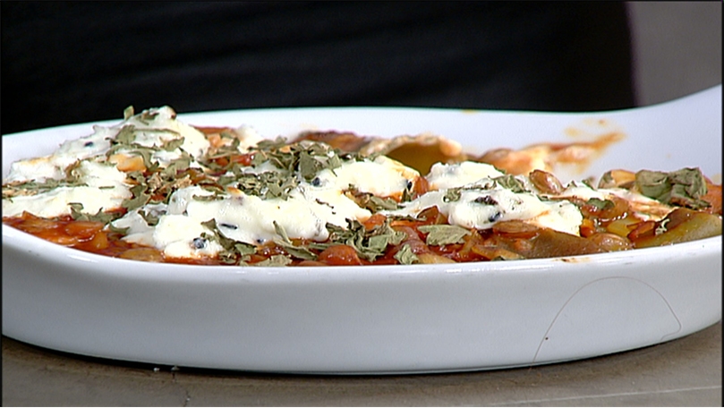 Lasagna with lentils