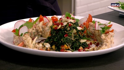 Cauliflower with spinach