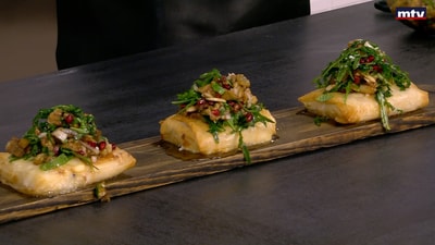Feta cake with eggplant