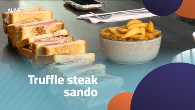 Truffle steak sando