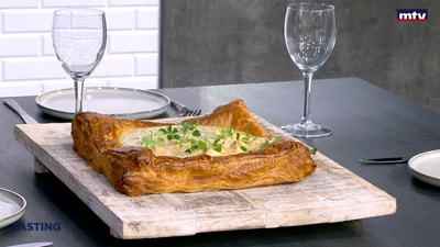 Foie gras with prawns