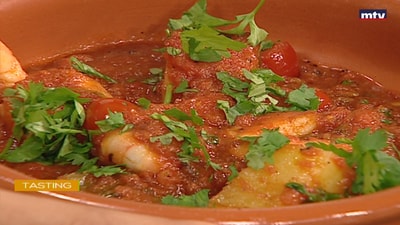 Halloum Shrimp Ragout