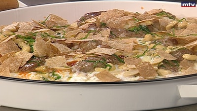 Kebab with milk