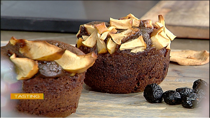 cup cake تمر وتفاح