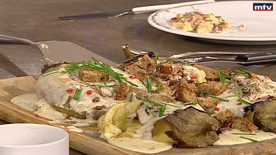 Eggplant with cheese