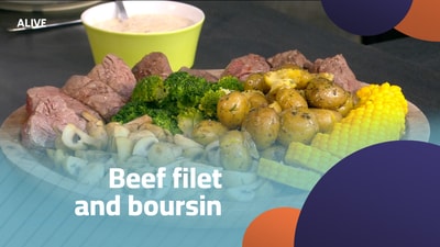 Beef filet and boursin