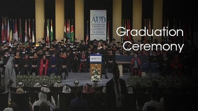 Graduation Ceremony at the American University of Dubai