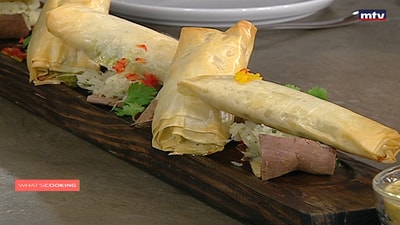 Fish with baklawa dough