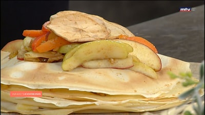 Apple crepe