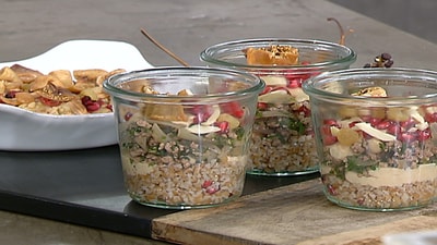 Bulgur with meat and tahini