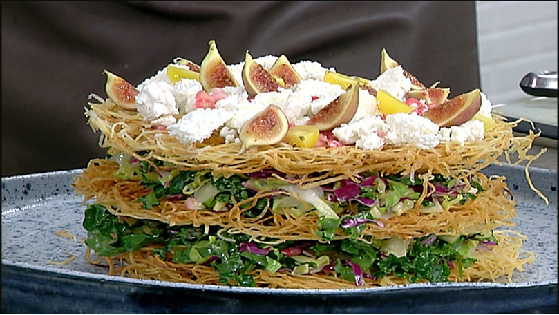 Potato salad with Bulgarian cheese